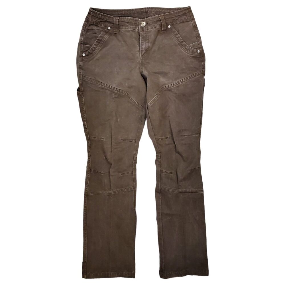 KUHL Pants Womens 6 Regular Brown Cargo Hiking Outdoor Pockets Outerwear
